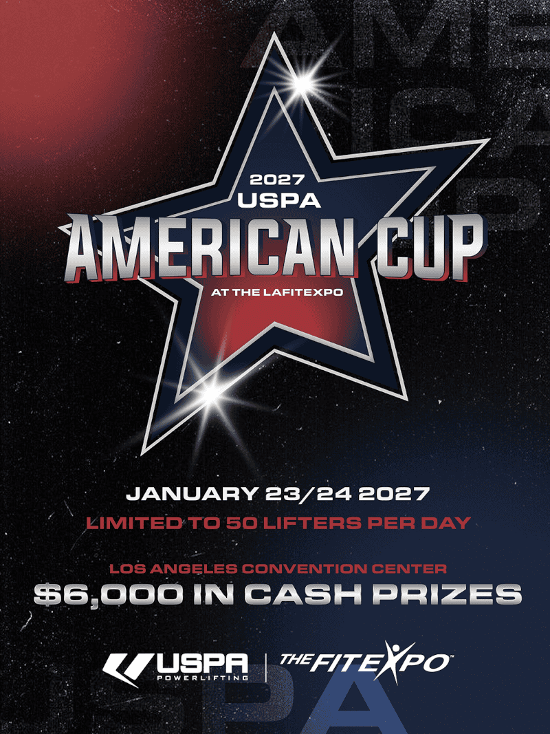 2027 USPA American Cup flyer with January 23/24 2027 event details